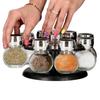 SPRINGOS® Rotatif Porte-pivotants, 8 Pots Verre, Présentoir À Épices, Organiseur