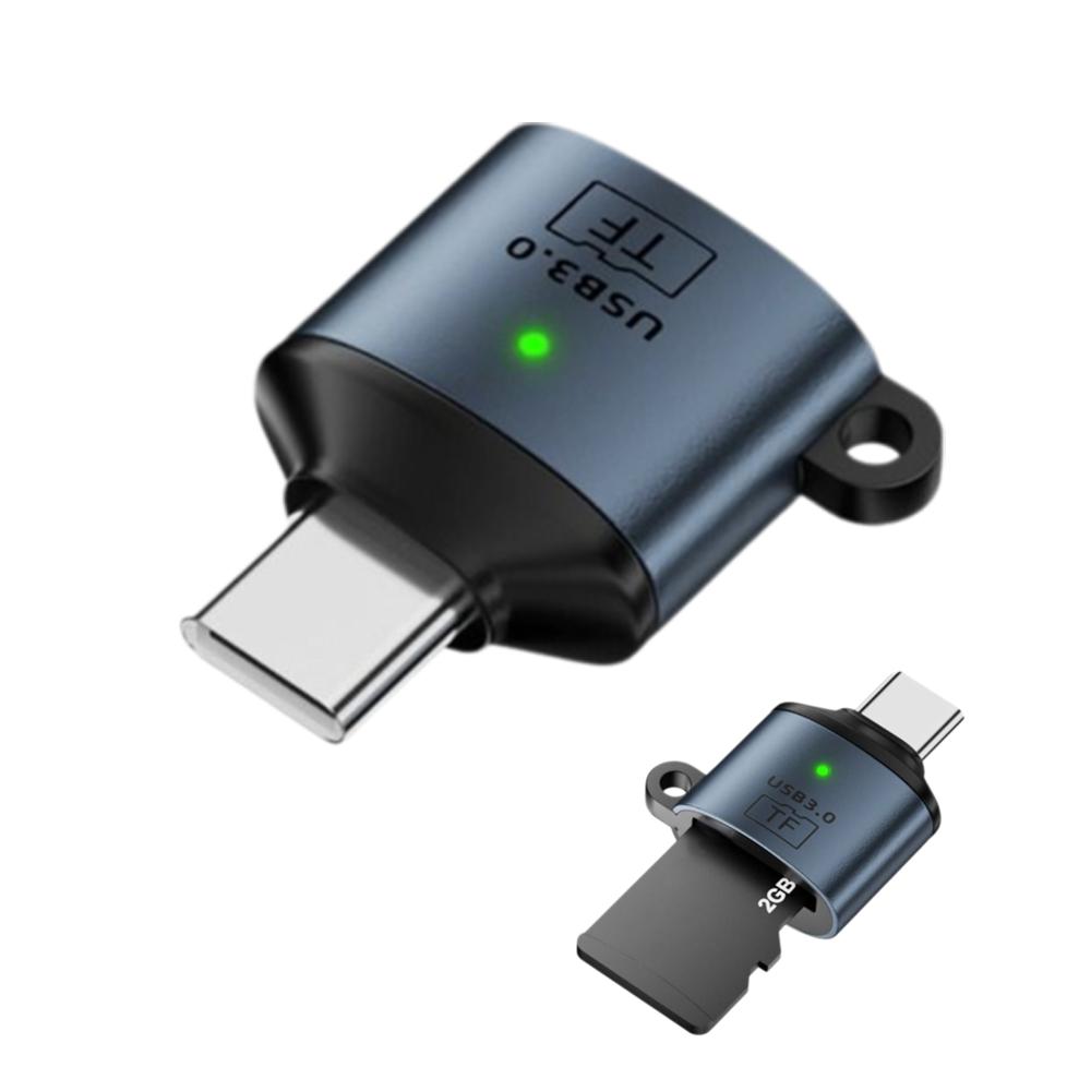 Data Transfer USB 3.0 to TF Card Reader Type-C Memory Card Reader for Phone Laptop Tablet