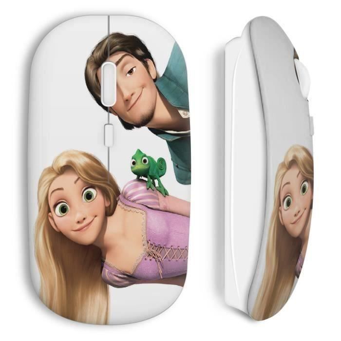 Souris - MANIACASE - Raiponce - Sans Fil - Clé USB WiFi - Compatible Mac et PC