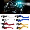 New 2Pcs Motorcycle Clutch Brake Handle Drum Lever Modified Horn Adjustable Hand Lever Motorcycle Accessories Aluminum Alloy