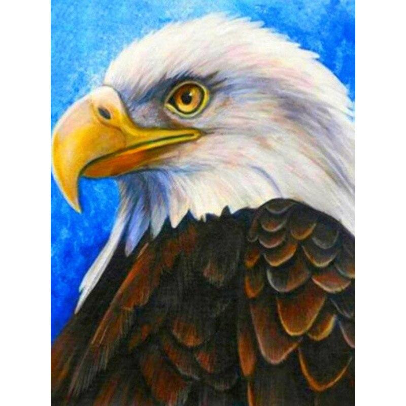 5D DIY Алмазная картина Белоголовый орлан Алмазная вышивка животных вышивка крестиком полная круглая дрель ремесла ручной домашний декор подарок