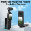 Magnetic Mount Base for Insta360 X4 Go 3S Ace Pro 2 Adjustable Desktop Stand Bracket Base for DJI Osmo Pocket 3/Action 5 Pro