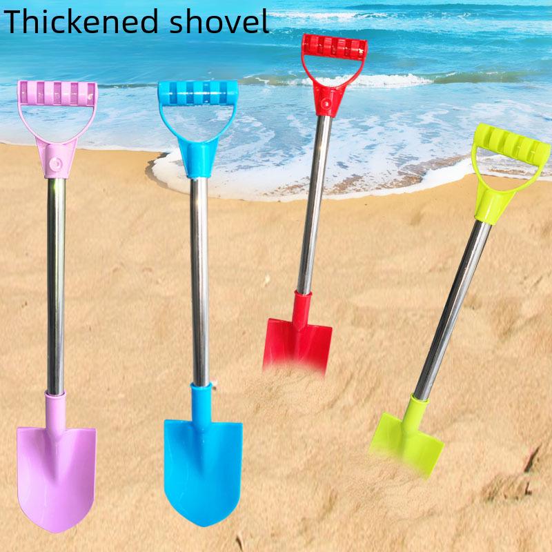 Детский набор из нержавеющей стали для пляжа, лопатки для игр в снег и песок