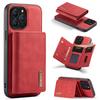 DG.MING M1 Series for iPhone 16 Pro Max Case Kickstand PU Phone Cover with Detachable Wallet