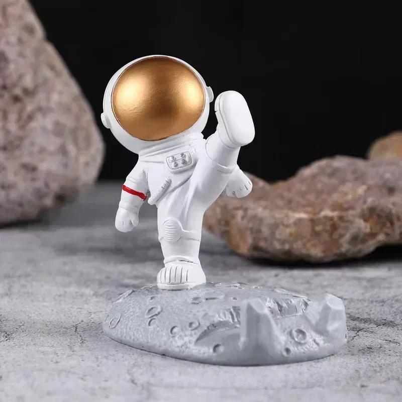 Астронавт Подставка для мобильного телефона Универсальная опорная рама Плоская подставка Украшение для кровати Ленивая подставка Креативное украшение Украшение для автомобиля