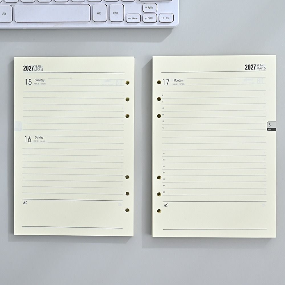 A5 2027 Journal Agenda Plannner Notebook Monthly Weekly Daily Schedule Organizer