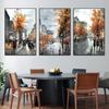 Vintage Abstract City Street Canvas Painting Landscape Poster For Living Room Bedroom Home Decor Wall Art Picture Frameless