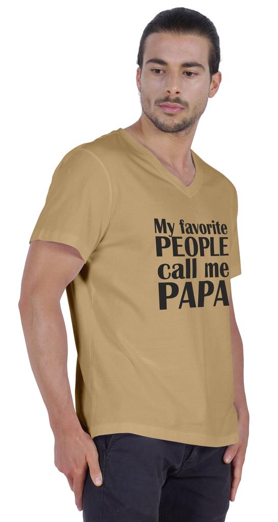 Inkmeso Мужская футболка Мои любимые люди называют меня папой Футболка с надписью «Письмо» в подарок папе Футболка для гордого папы и