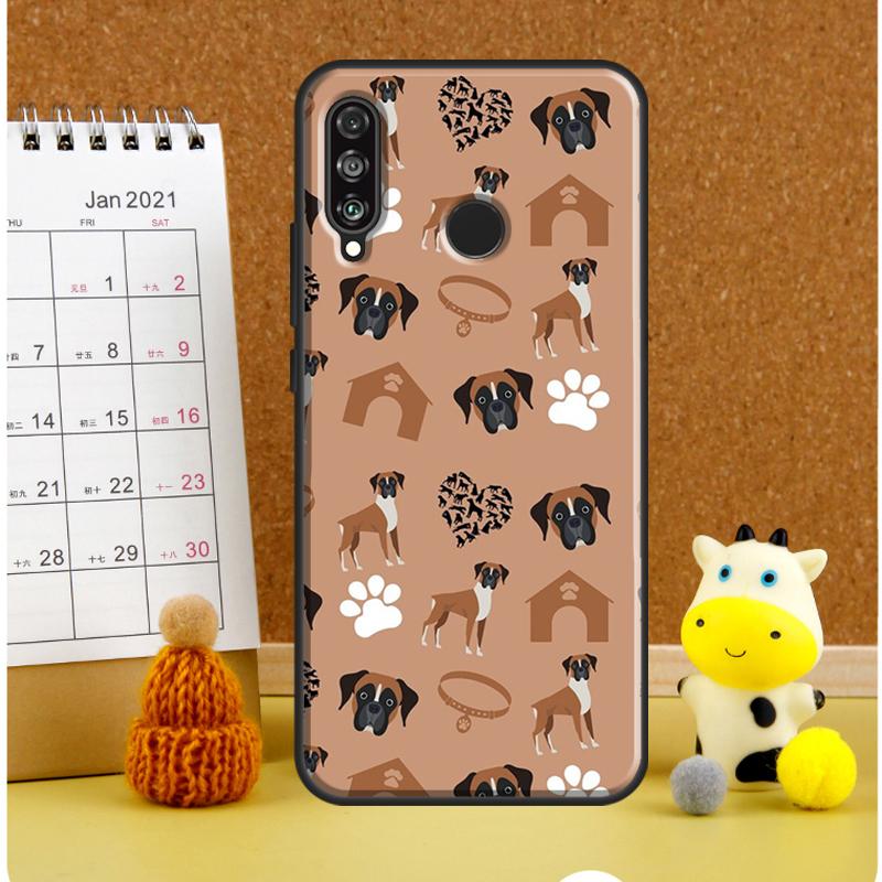 Чехол с собакой Боксер для Huawei Nova Y70 Y60 Y61 Y91 Y90 10 9 SE 5T 7i 8i 11i 11 P20 P40 Lite P30 Pro
