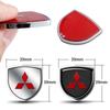 Car 3D Metal Shield Logo Auto Body Trunk Fender Stickers Accessories For Mitsubishi 9 Ralliart EX ASX L200 Colt Outlander Pajero