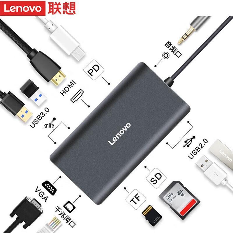 Lenovo USB-C и USB 3.0 концентратор и док-станция