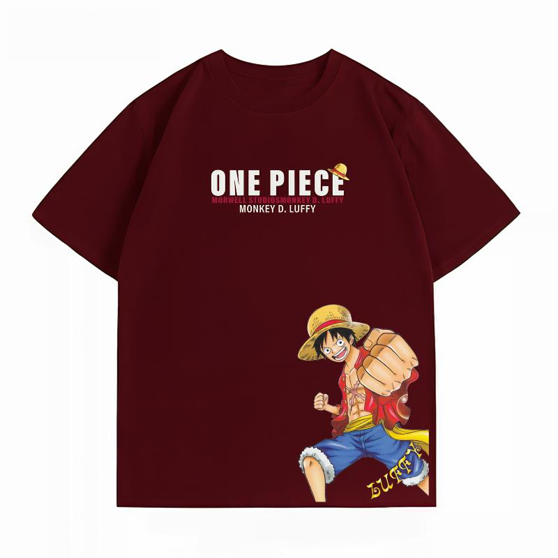 Unisexs Clothing New 100 Cotton Summer TShirt One Piece Unisexs TShirt Luffy Print Casual Unisexs TShirt