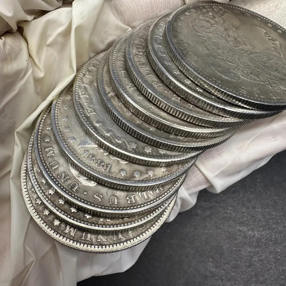 10 шт. винтажных копий монет США 1878-1887 гг. для MORGAN — идеально подходит для коллекционеров, игровых вечеринок и ювелирных изделий своими руками