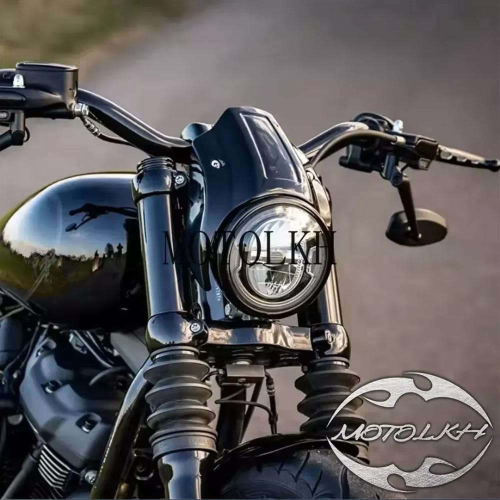 Motorcycle Headlight Fairing Front Mask For Harley Davidson Softail Breakout Street Bob 2018-2024 Aluminum alloy