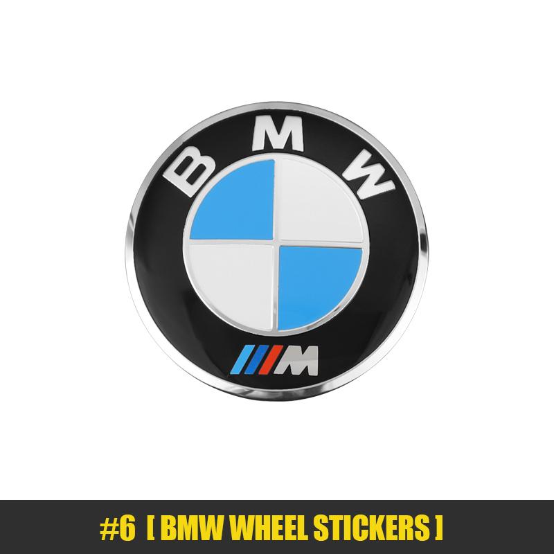 Car Wheel Center Hub Sticker Emblem Accessories For BMW X1 X2 X3 X5 X4 X6 X7 G30 G20 G32 G11 G12 F40 F30 F20 F10 F34 F07 F44 F45 RL2
