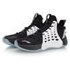 Li Ning SONIC 7 Ткань износостойкая дышащая средняя высота Баскетбольные кроссовки Мужские Черный Белый ABAP019-1