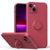 Магнитные чехлы из жидкого силикона для For Iphone 1 14 13 12 11 Pro Max XS XR 6 6s 7 8 Plus SE Мягкая крышка с держателем-кольцом