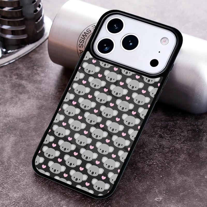 Cartoon Australian Koala Phone Case For iPhone 17 16 15 14 13 12 11 Pro Max Plus 17Air Soft Silicone Cover