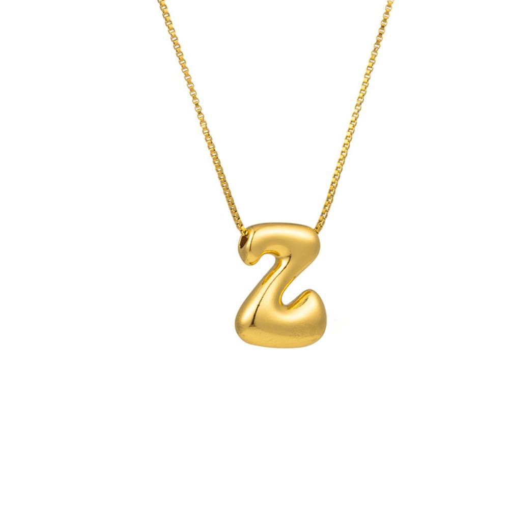 Alphabet Letter Pendant Necklace Gold Color A-Z Letter Clavicle Chain Delicate Women Choker  Women