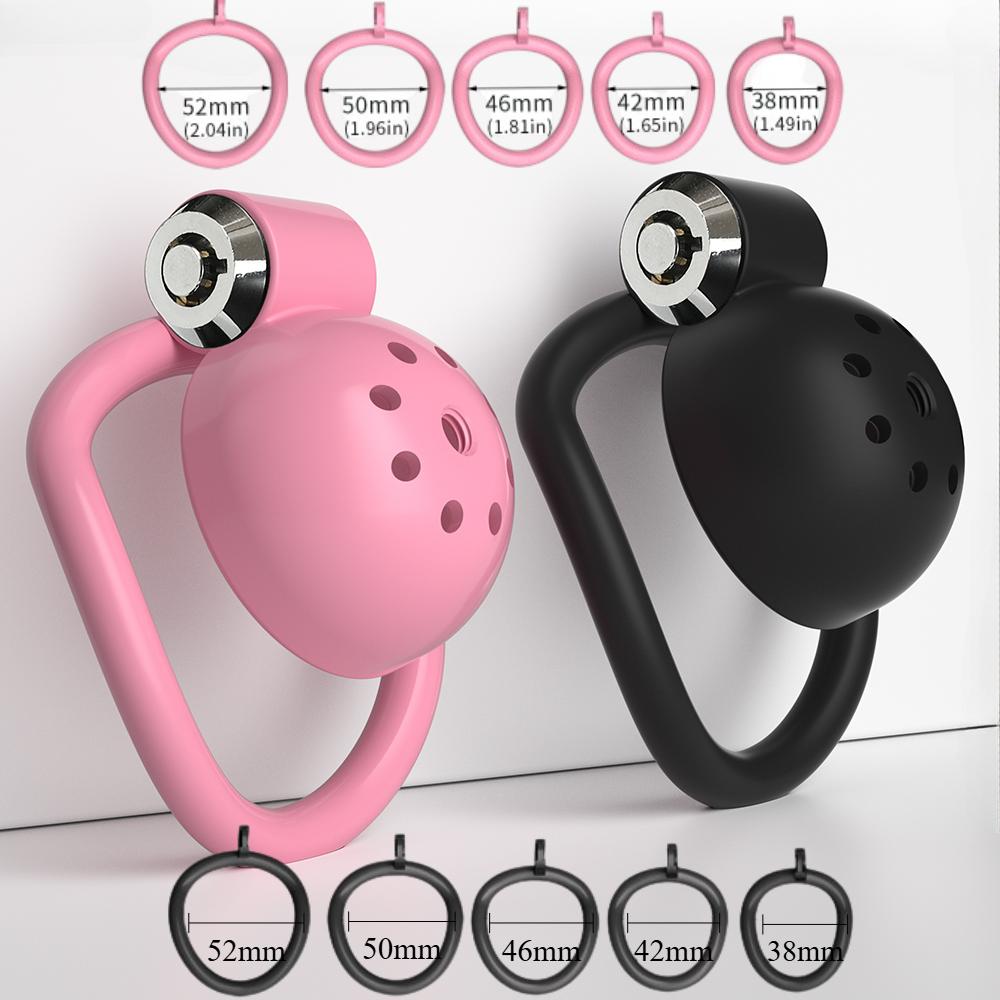 Клетка целомудрия с 5 кольцами, клетка для члена, секс-игрушка для взрослых, пенис-бондаж, уретральный замок, мужской рогоносец, эротическая пара, игрушка БДСМ