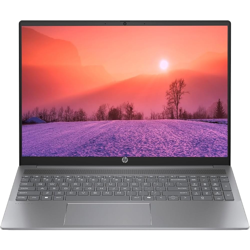 HP Pavilion Lightweight 16-inch 2K Laptop with Ryzen 5 8540U Processor (up to 4.89GHz), 8GB LPDDR5 RAM, 512GB SSD, Backlit Keyboard, Windows 11 Home O