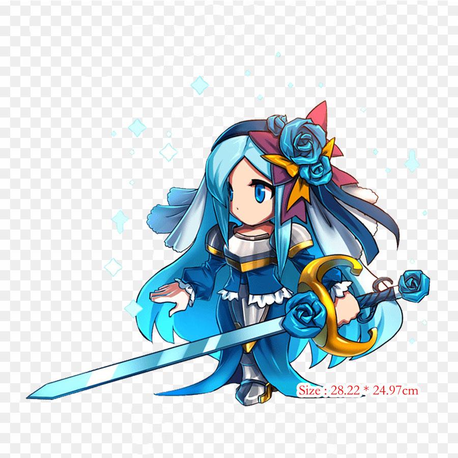 Brave Frontier Sareas Brave Frontier 2 Термотрансферная печать виниловые нашивки наклейки для одежды аппликации своими руками моющиеся нашивки