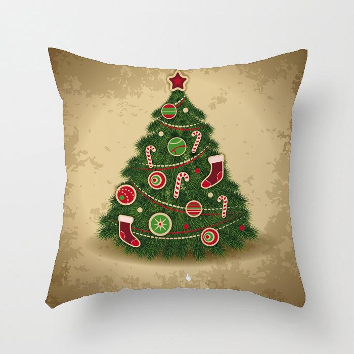 40/45/50/60cm Christmas Cushion Cover Christmas Ornament Home Christmas New Year Gift Pillow Case
