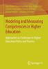 Книга Modeling and Measuring Competencies In Higher Education : Approaches To Challenges In Higher Education Policy and Practice