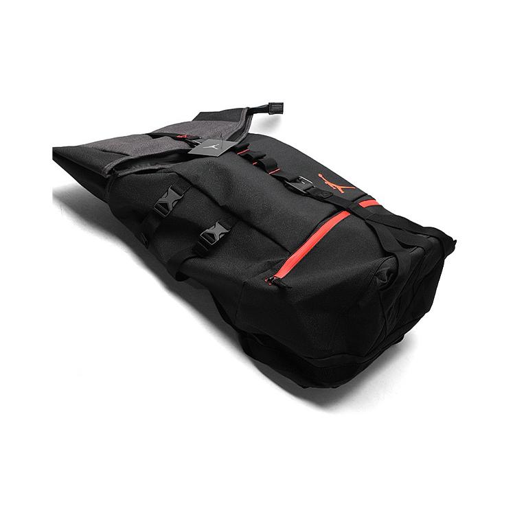 New Jordan Polyester Backpack Regular Unisex Black Red 606361-010