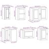 11 Piece Kitchen Cabinet Set Porto Grey Sonoma Wood Based Panel