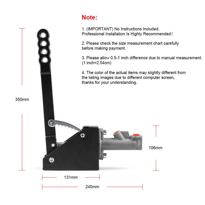 Universal Dynoracing Hydraulic Drift E-Brake Racing Hydraulic Handbrake With Master Cylinder