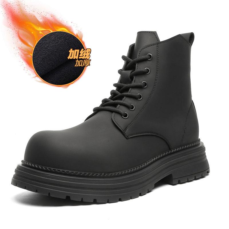 Martin boots men's British style new commuter versatile high-top leather shoes platform-soled medium-help tooling boots 2276-R