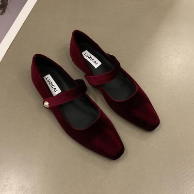 Мода 2025 Весна Женские туфли Мэри Джейн Модные туфли на плоской подошве Лаконичные Туфли-балетки для платья с мягкой подошвой