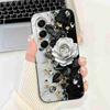 For Tecno Camon 40 Pro 5G Case Fashion Flower Cute Rabbit Soft Silicone Cover For Tecno Camon 40Pro 5G 6.78" Bumper Phone Cases