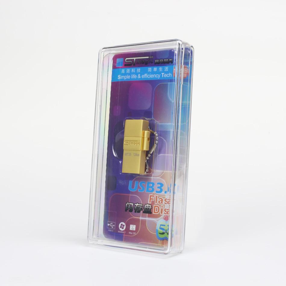 Флэш-накопитель STmagic USB3.0 типа C, двойной флеш-накопитель, 64 ГБ/32 ГБ/128 ГБ, металлический тип A OTG, мини-память, USB-накопитель для смартфона