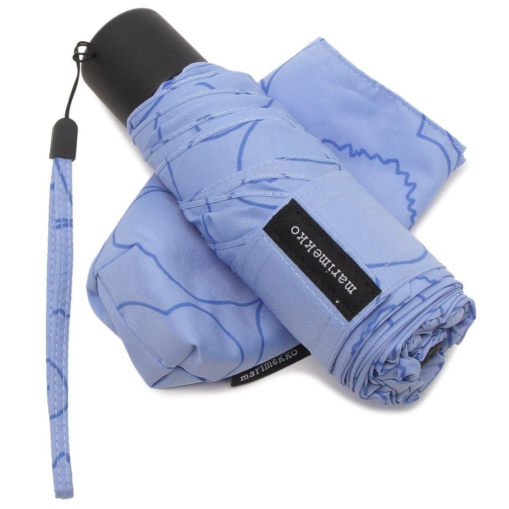 Marimekko Unikko Mini Ручной Складной Зонт с Цветочным Принтом 93949 500, Принт, Синий, Женский, [Товар]