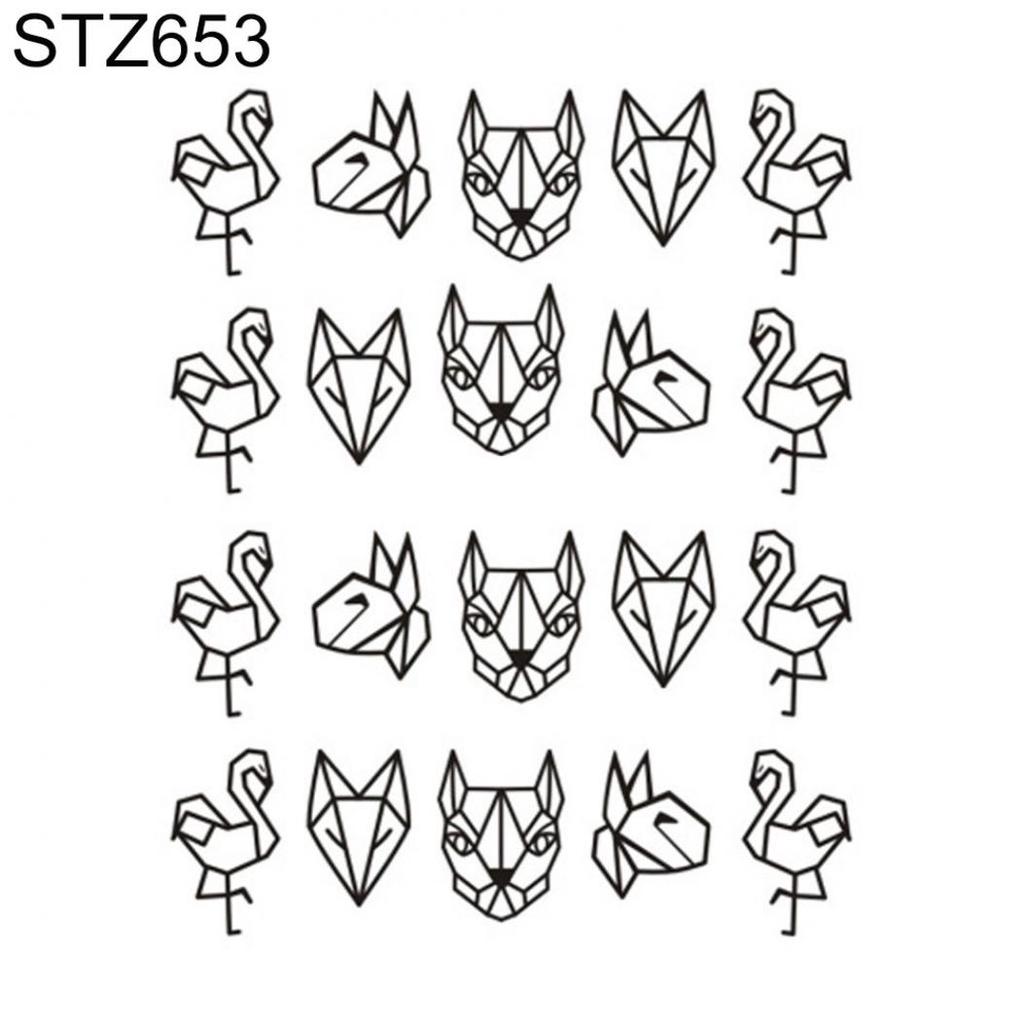 Наклейки аппликация для маникюра и дизайна ногтей