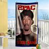 2pac Customizable Name Beach Towel Super Soft Microfiber Quickdry Fabric Perfect for Traveling Yoga Camping and Swimming