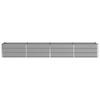 Planter Light Grey 320 x 80 x 45 cm Steel