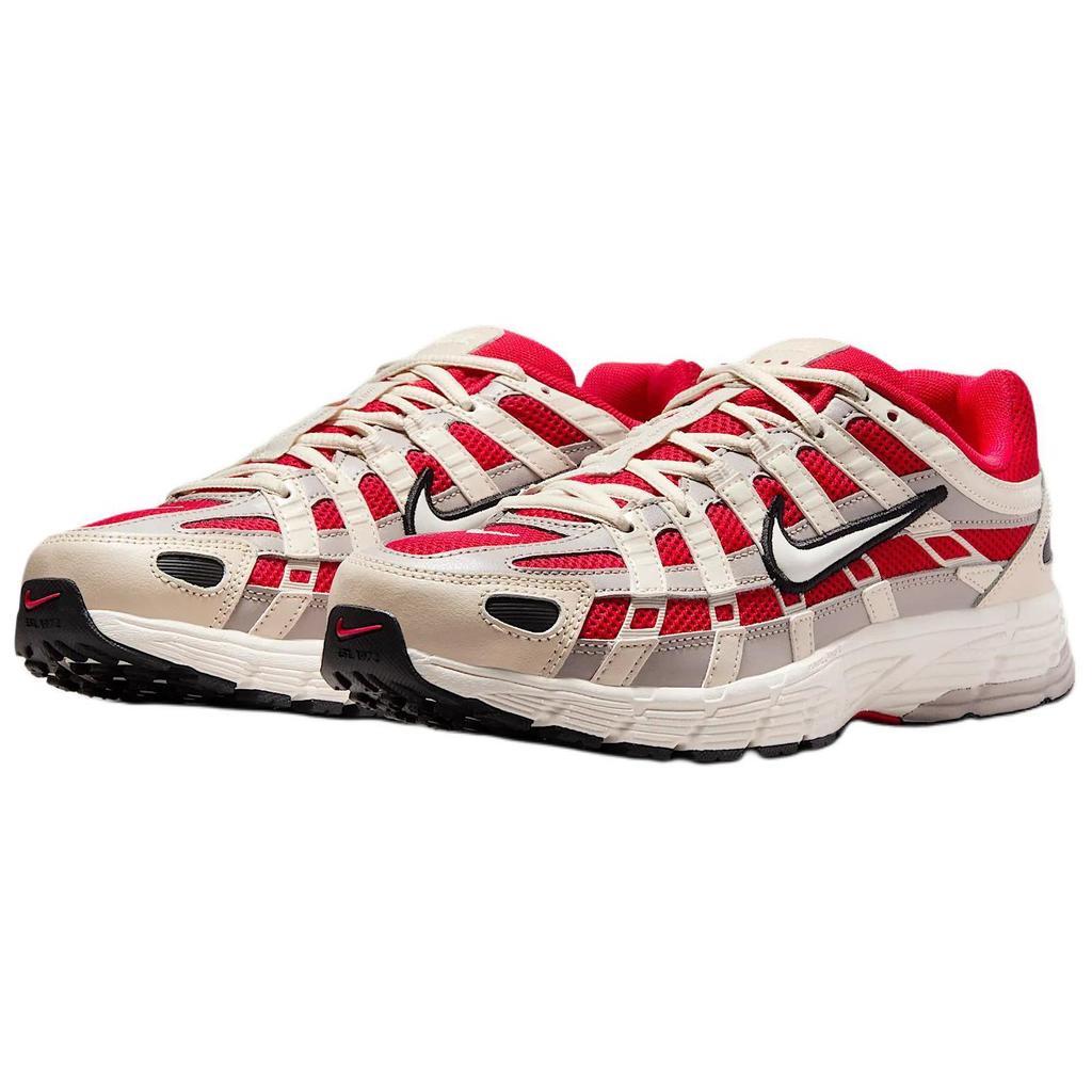 Nike P-6000 Мягкий Жемчуг Университетский Красный Черный Женские Ретро Кроссовки для Бега и Повседневной Жизни IB4365-657