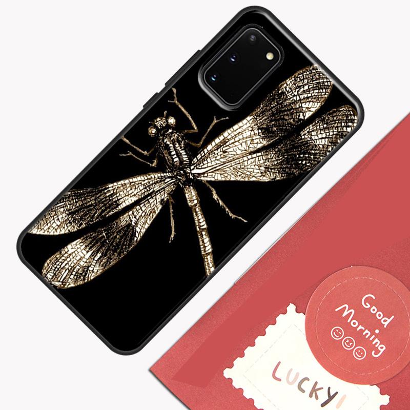 Чехол 'Стрекоза' для Samsung Galaxy S22 S21 S23 Ultra Note 20 S8 S9 S10 Note 10 Plus S20 FE Задняя крышка