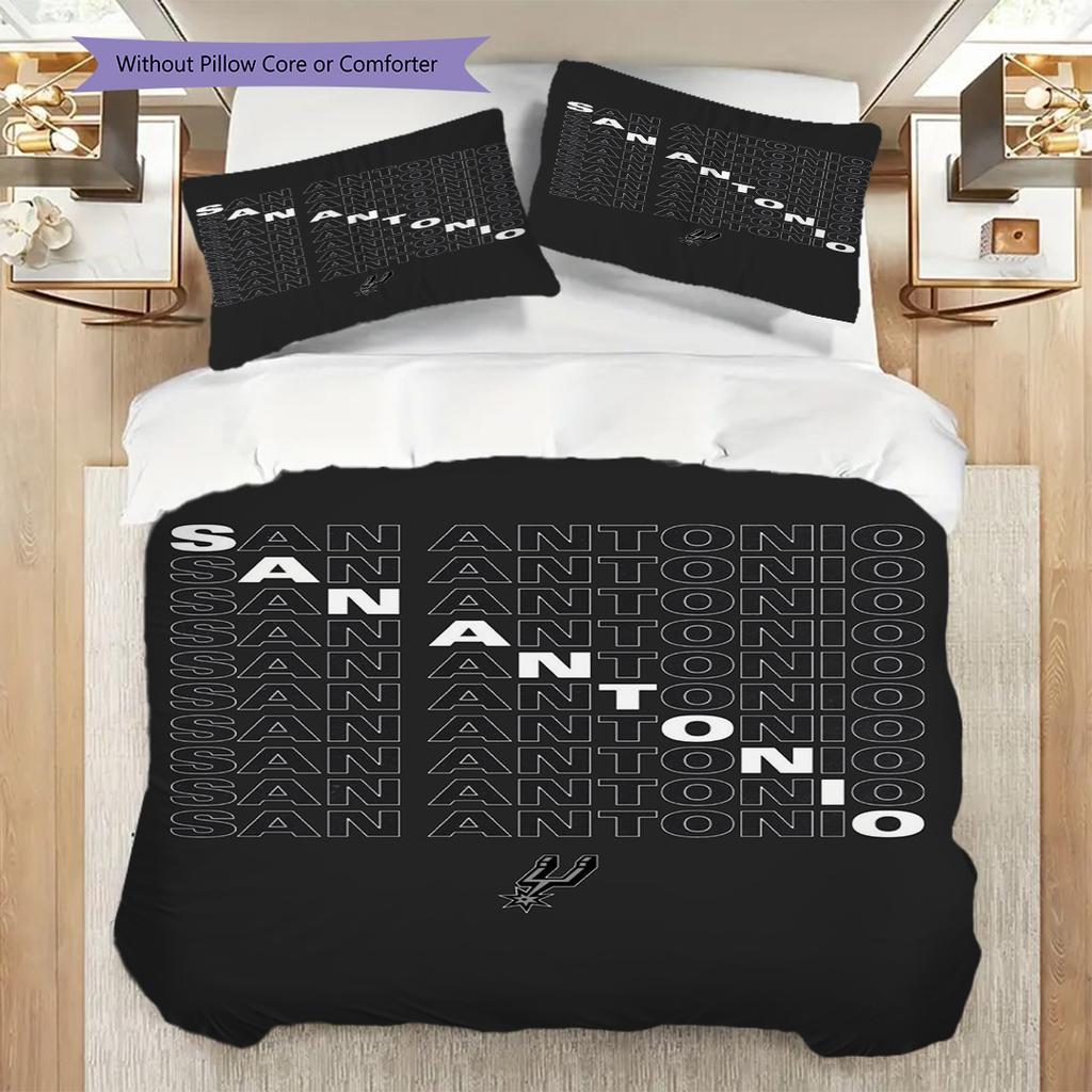San Antonio Spirit Three-piece set(1 * duvet cover + 2 * pillowcase, without core)Christmas birthday gift Bedding set Duvet cover and pillowcase