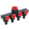4-ходовой соединитель для шланга, садовый шланговый разветвитель, герметичный для садоводческого сельскохозяйственного орошения
