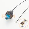 MFH4 to Fakra RF Coaxial Cable Panel Mount Plug Male Connector Compatible Ipex Mfh3 U.FL for Antenna, In-car Camera, GPS, LTE/5G
