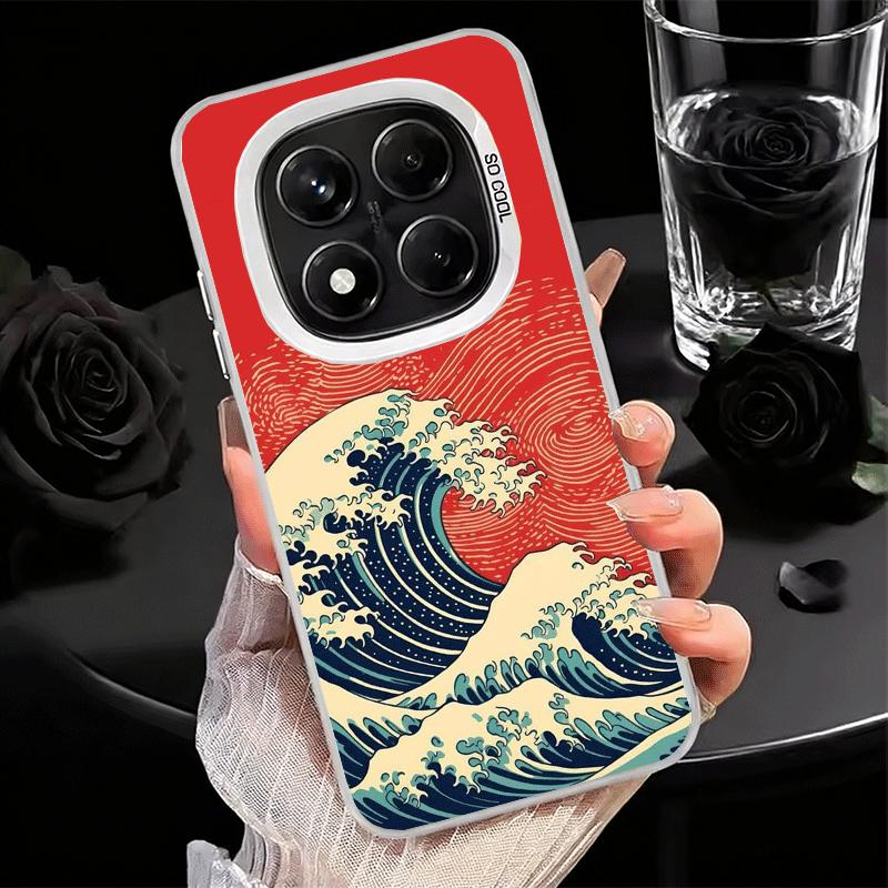 Японская волна Канагава Серфинг Мягкий чехол для телефона для Xiaomi Redmi Note 13 14 15 Pro Plus 12S 12 11S 11 11T 10S 10 Ударопрочный чехол