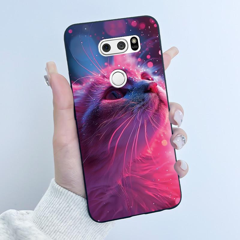 Милый Чехол Для LG V30 V30+ Plus Funda LG V30s ThinQ Capa LG V35 ThinQ Печатный Корпус Защитная Крышка Мягкий Силикон Мультяшные Чехлы