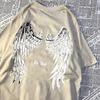 The Angel Unfolded Wings T Shirt Men Women Pattern Tee Clothes Summer Cotton Short Sleeve Shirt Vintage O-Neck T-Shirt Couple