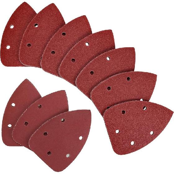 Coceca Mouse Detail Sander Sandpaper Sanding Paper Assorted Sanding Pads 40 80 120 180 240 Grits (50pcs Mouse Sandpaper)
