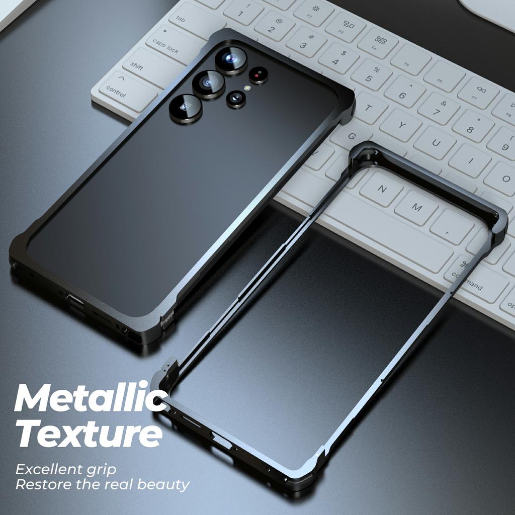 Бампер для Samsung Galaxy S25 Ultra Металлическая рамка Защелкивающаяся Теплоотводящая Накладка на телефон