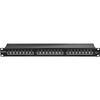 Patch Panel - LINDY - 24 Port Cat.6 STP - 1U - Black - 360° Shielding